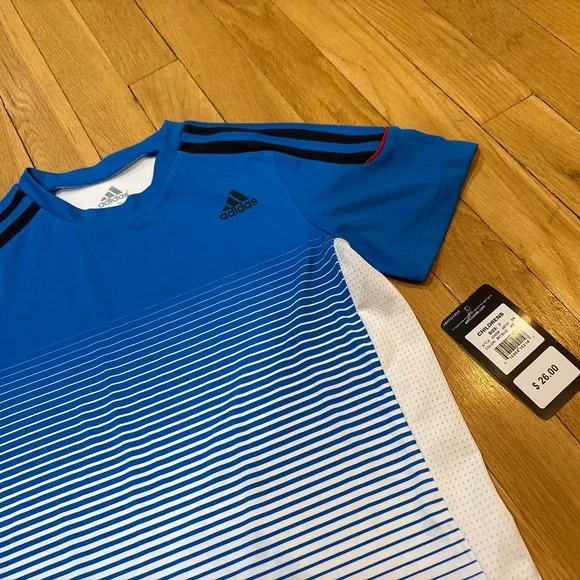 Adidas Boys Bundle Size 7 Shirts New With Tags - Picture 2 of 3